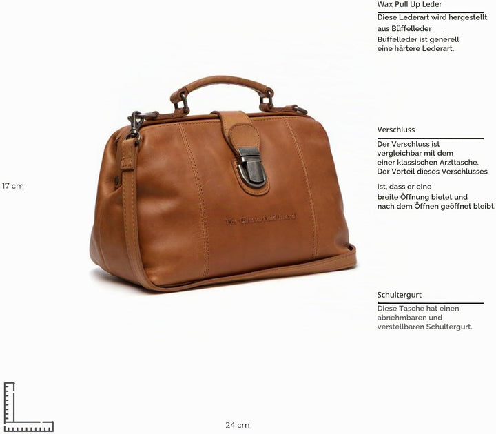 The Chesterfield Brand Rachael - Schultertasche Leder 24 cm cognac