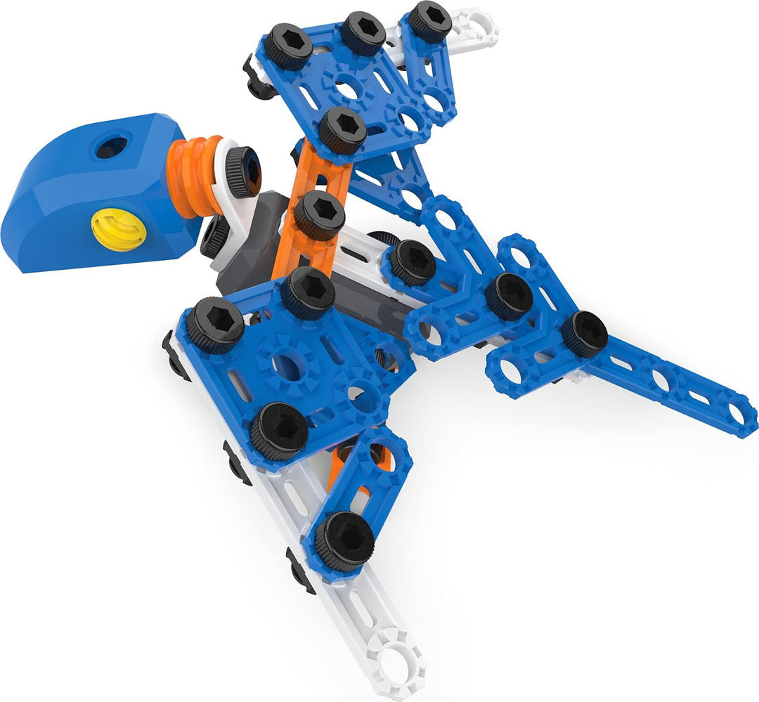 MECCANO Junior, 150-Piece Bucket STEAM Model Building Kit for Open-Ended Play, Festive Christmas STE