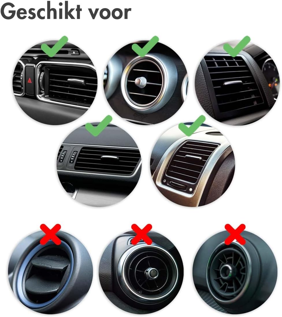 iMoshion Handyhalterung Auto Carbon – 360° drehbar & Automatik-System für alle Smartphones (4,7–7 Zo