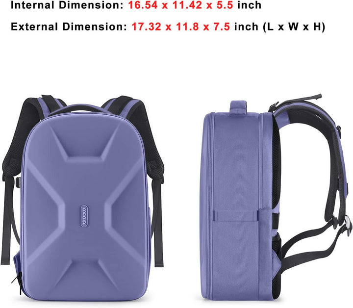 MOSISO Kamera Rucksack, DSLR/SLR/Spiegellose Fotografie Kameratasche 15-16 Zoll Wasserdichte Hartsch