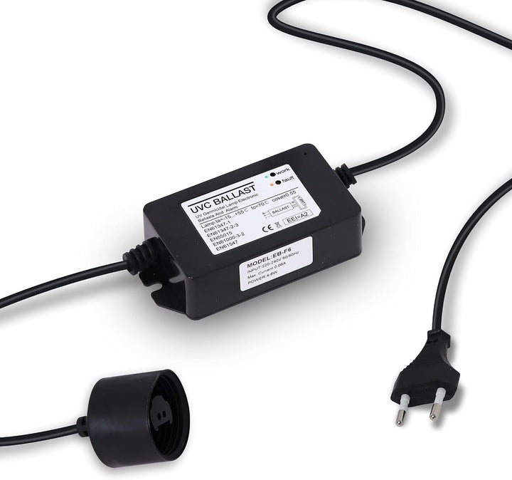 UV Anlage Wasserfilter Desinfektionsanlage mit UV Lampe 6 watt, Durchfluss 2l/min für Mikrofilteranl