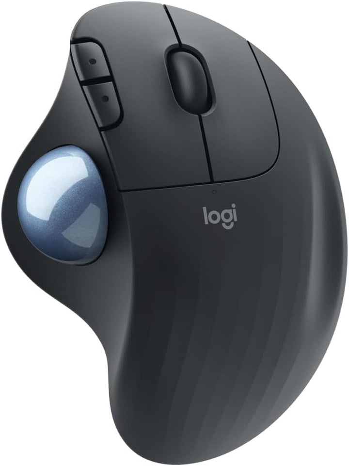 Logitech ERGO M575 Wireless Trackball Maus - Einfache Steuerung mit dem Daumen, flüssige Bewegungen,