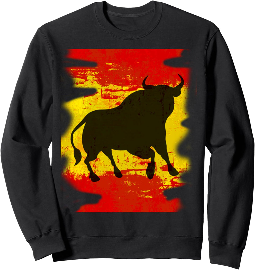Bull El Matador Grafik Spanien Flagge, El Toro Geschenk Sweatshirt