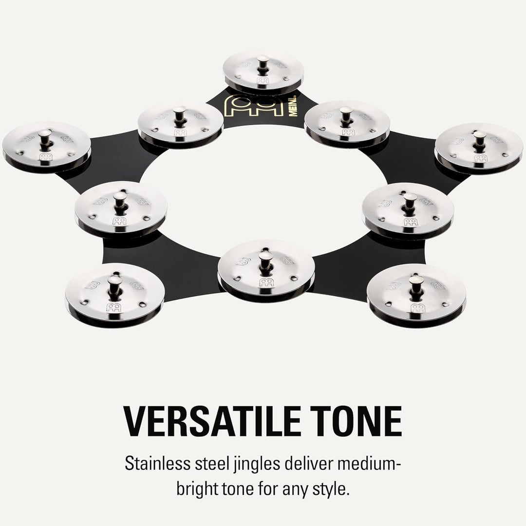Meinl Percussion Super Flex Ching Ring, Stainless Steel Jingles