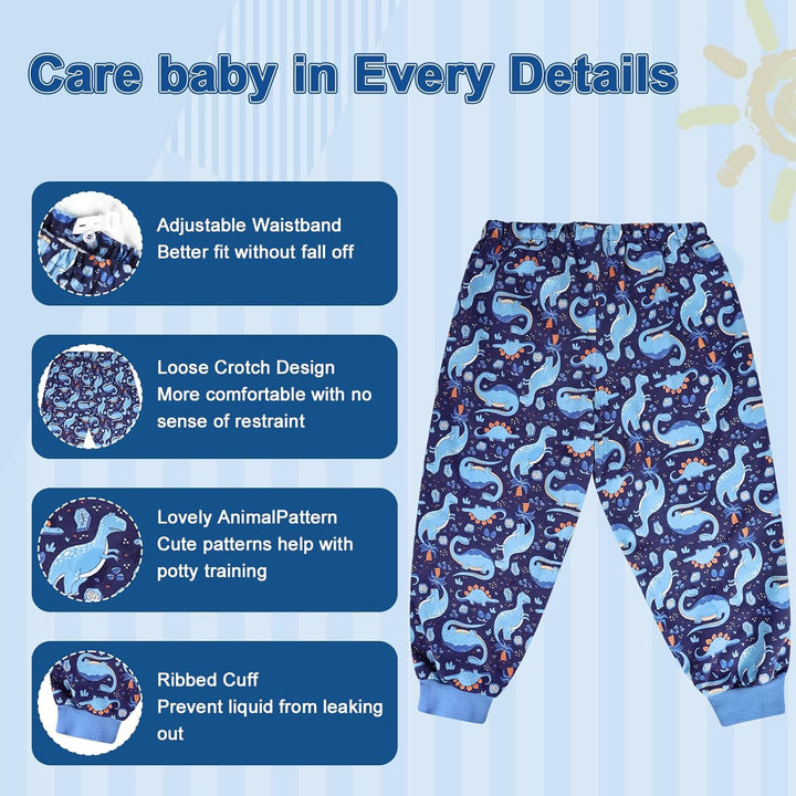 MOEMOE BABY 2 Stück Baby Windelhose aus Baumwolle – Töpfchentraining Hose für Kinder, waschbare Lern