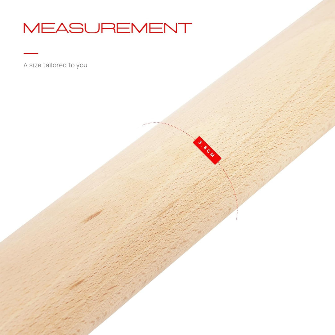 Premium Parallettes bis 1500 kg - Liegestützgriffe Holz und Metall - Rutschfeste Handstand Griffe/Di