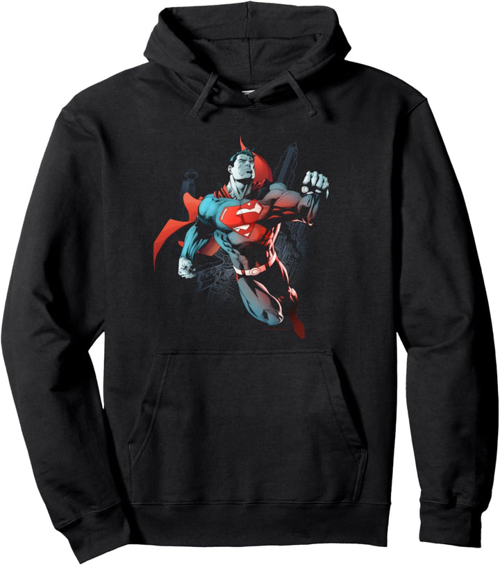 Superman Up in the Sky Pullover Hoodie