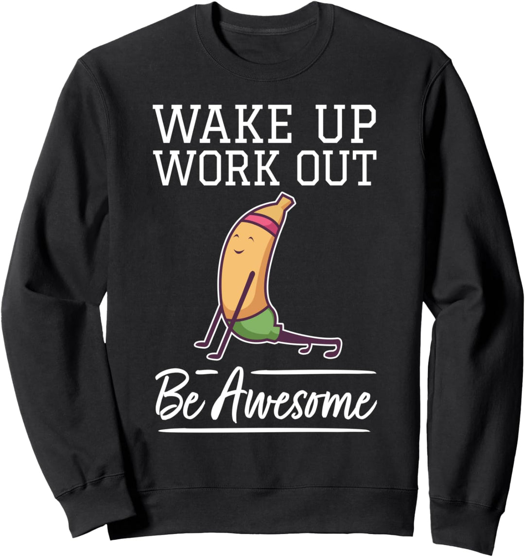 Lustig Heim-Workout Fitness Training Kardio I Süsse Banane Sweatshirt