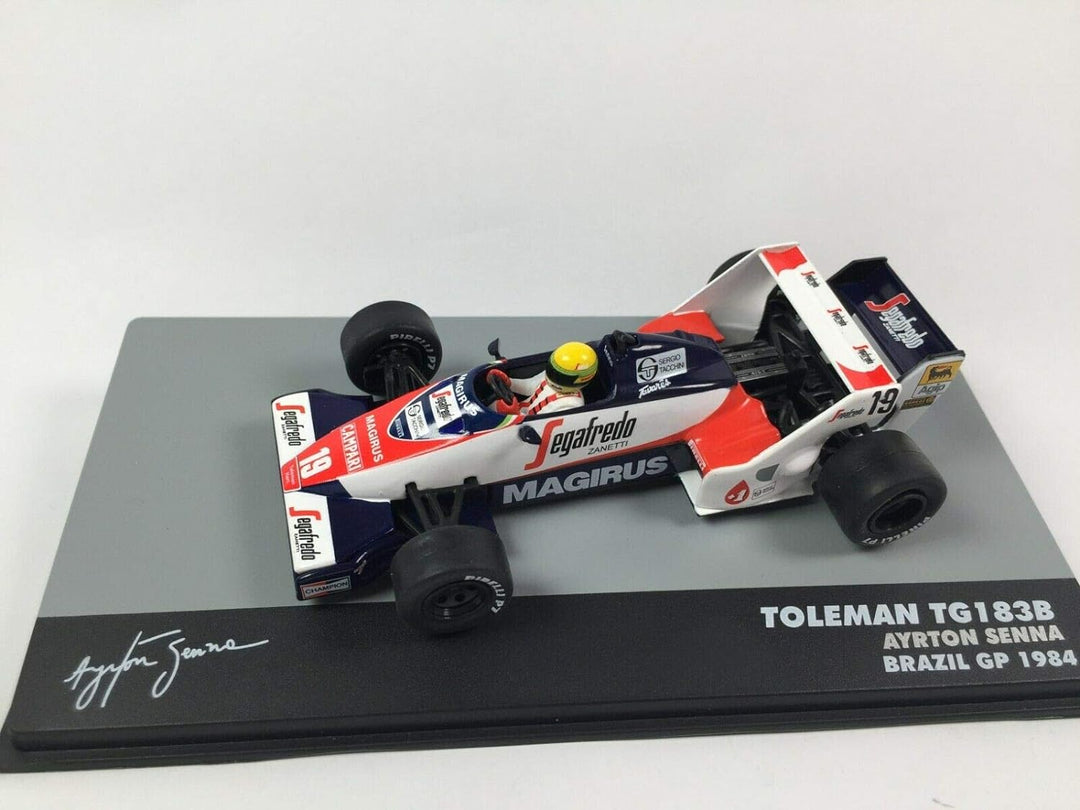 OPO 10 - Auto 1/43 F1 TOLEMAN TG183B Ayrton Senna BRASILIEN GP 1984 (717)