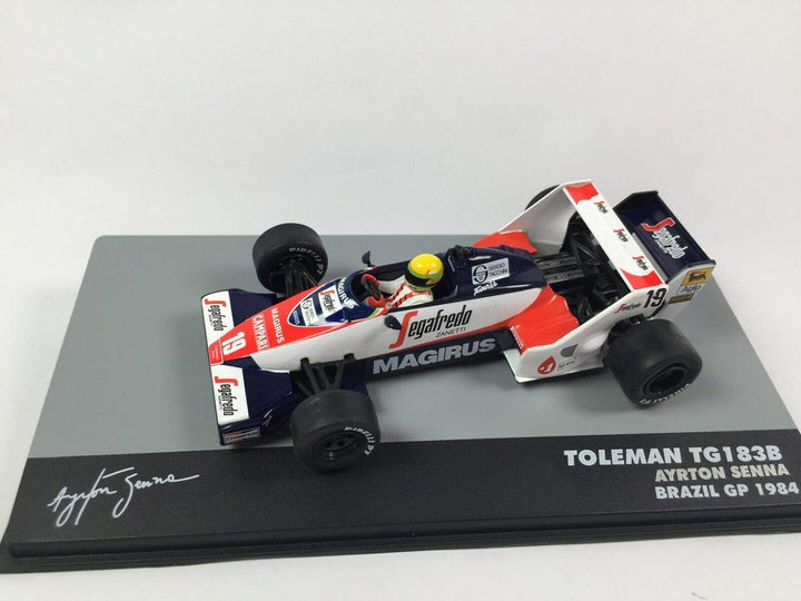 OPO 10 - Auto 1/43 F1 TOLEMAN TG183B Ayrton Senna BRASILIEN GP 1984 (717)