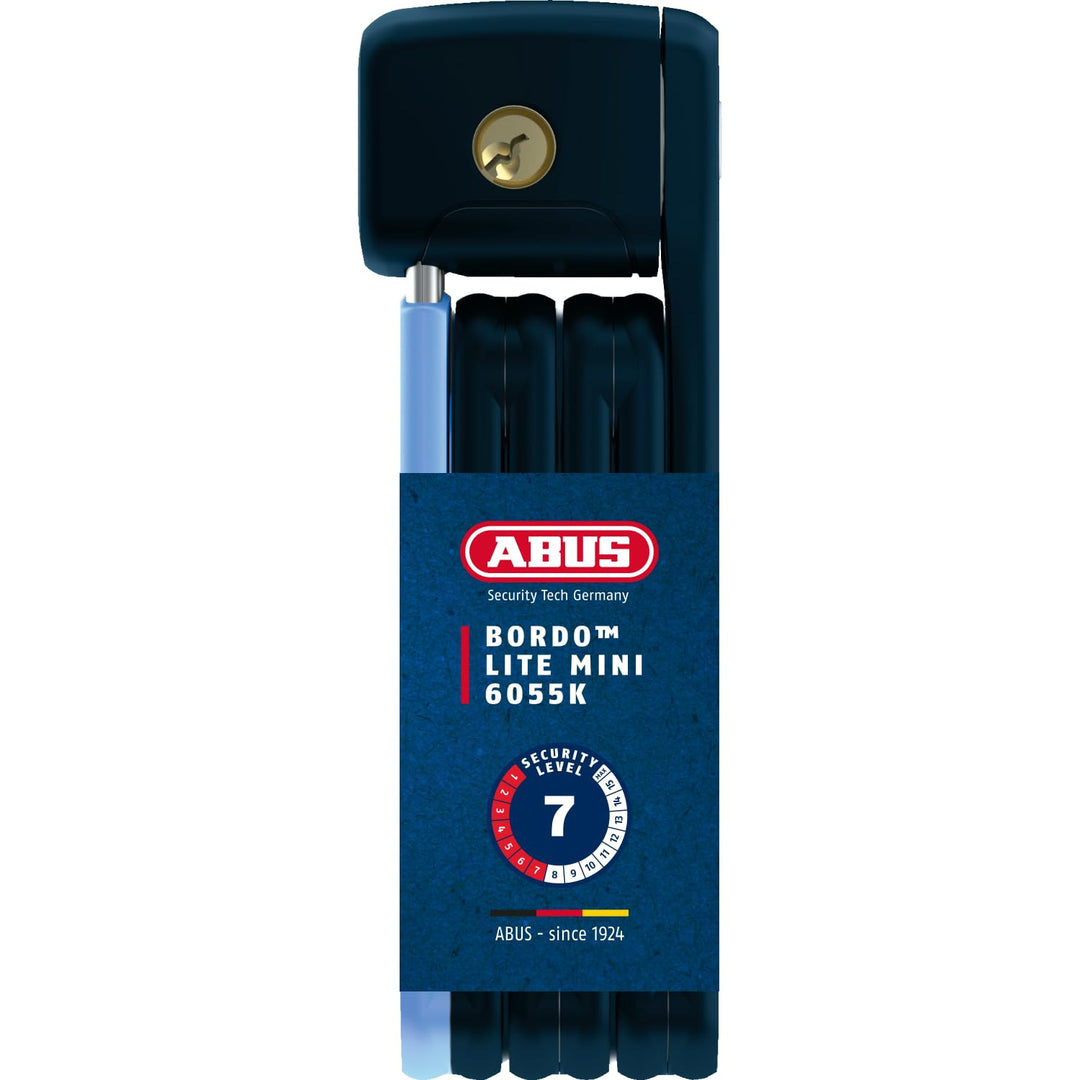 ABUS Faltschloss Bordo Lite Mini 6055/60 - Extra-leichtes Fahrradschloss aus Spezialstahl - ABUS-Sic