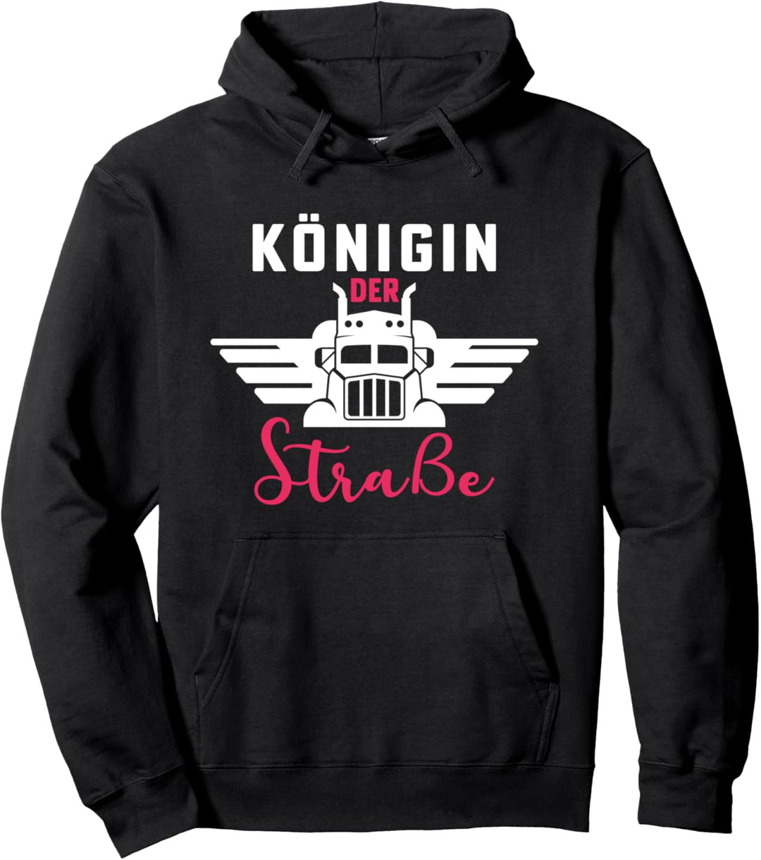 Königin der Strasse, Lastwagen, LKW, Truckerin Pullover Hoodie