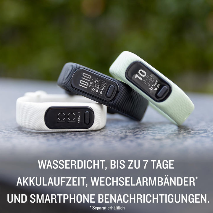 Garmin vívosmart 5 – Fitness-Tracker mit extragrossem OLED-Touchdisplay, Gesundheitsfunktion wie Sch