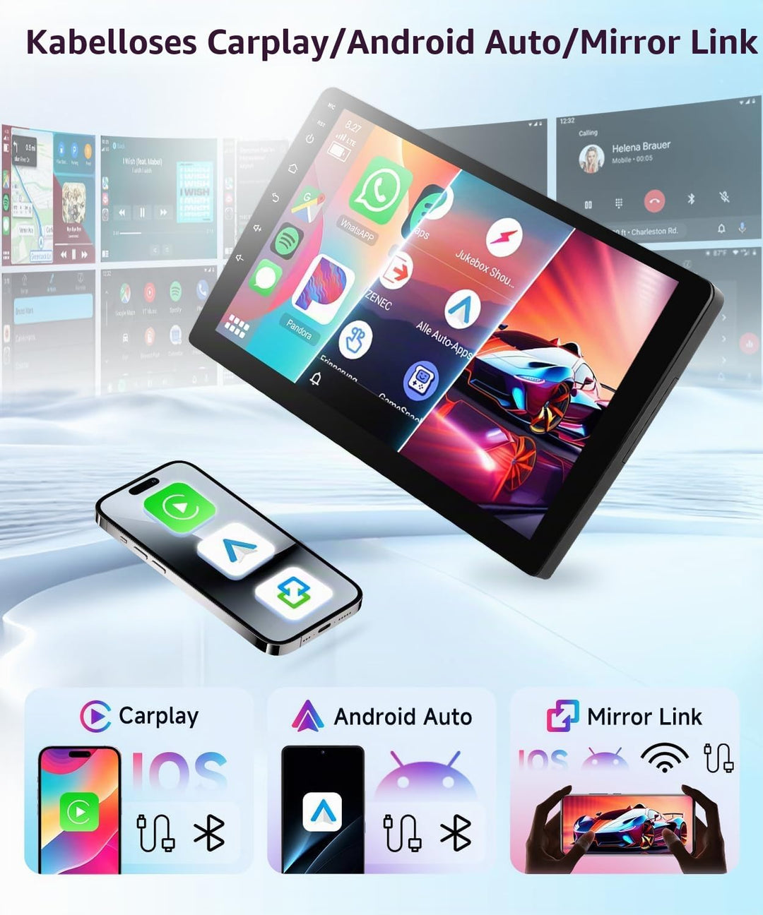 VECHTEL Autoradio 2G+64G Android 15 für Suzuki Swift 2011-2017 Suzuki Ertiga 2012-2017, 9 Zoll HD 2.