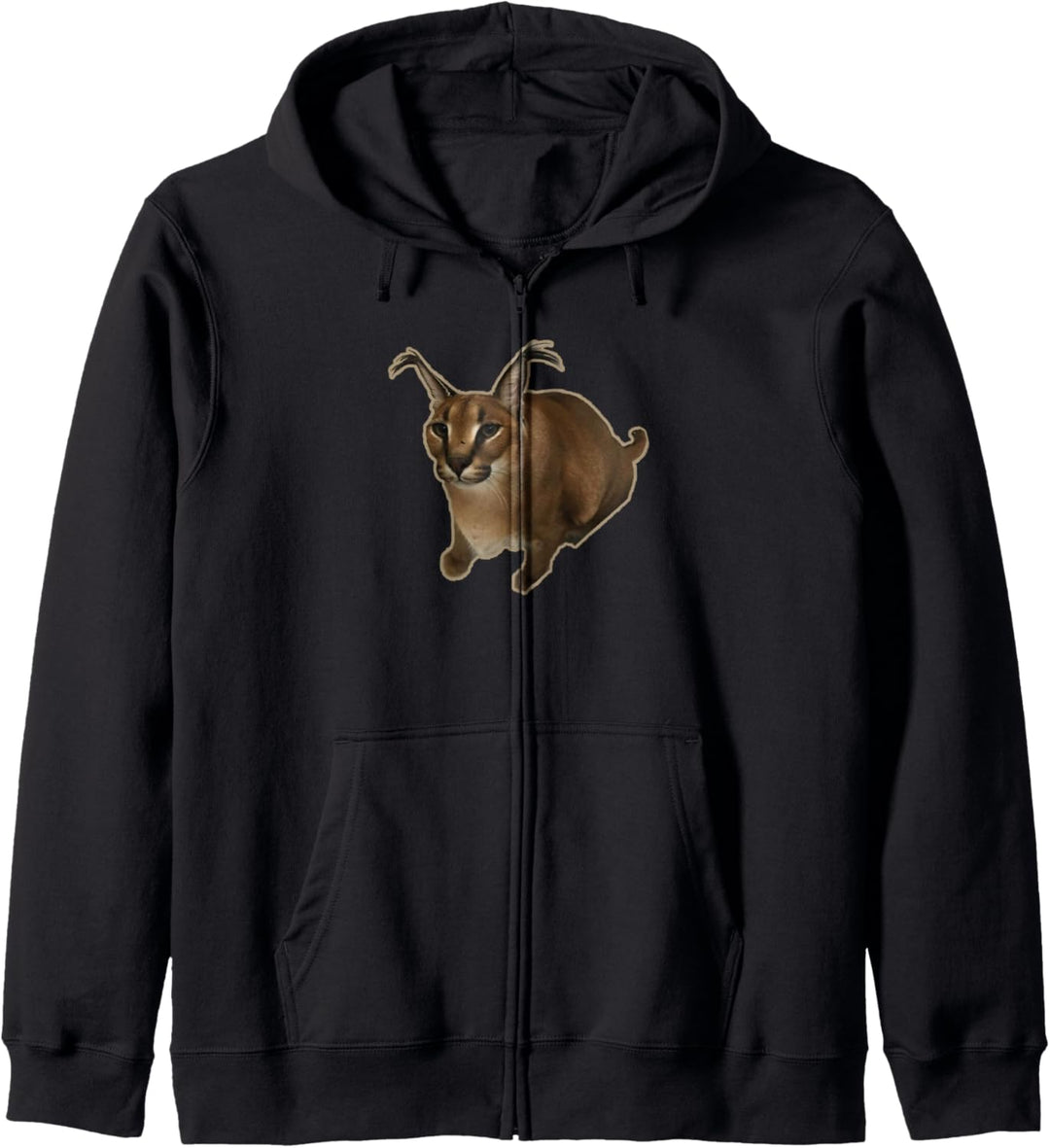 Big Floppa Meme Cat Kapuzenjacke