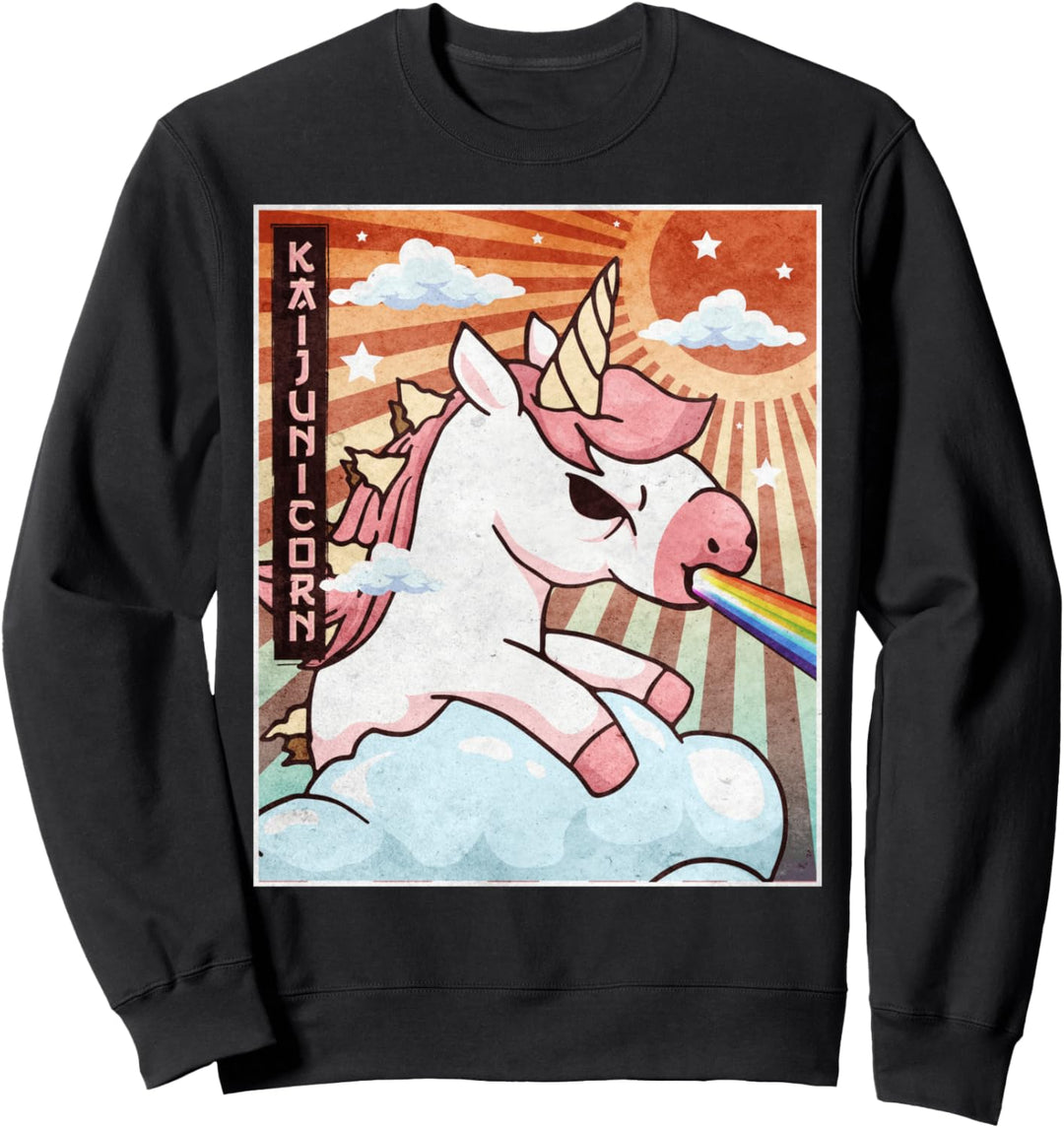 Kaiju Einhorn Japanisches Monster Sweatshirt
