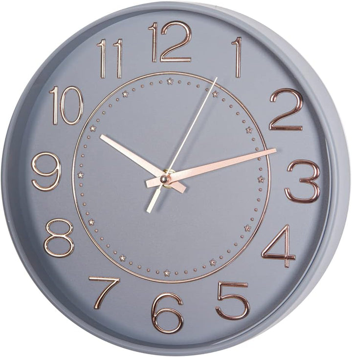 HZDHCLH Kinder Wanduhr Funk-Wanduhr,25cm Wanduhr Kinder Lautlos Funkuhr,Zeit Automatische Umstellung