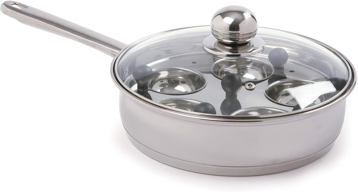 Norpro Pochierer / Bratpfanne, Edelstahl, 25,4 cm, silberfarben