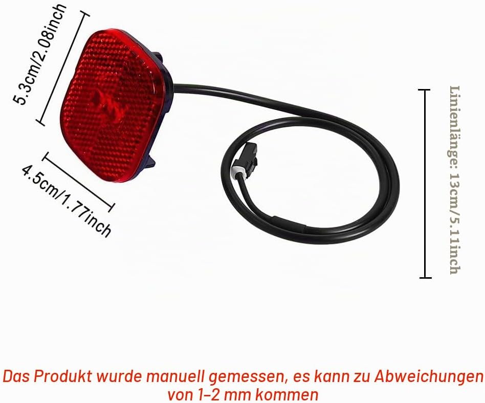 Hinterer Kotflügel für Ninebot F3 F3 Pro Elektroroller, hinteres Schutzblech mit Rücklichtern Zubehö