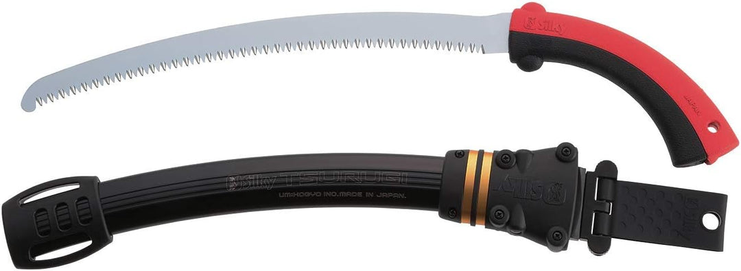 Silky gebogene Säge Tsurugi Curve Lefty 375mm sehr grob gebogene, spitz zulaufende Hochleistungsklin