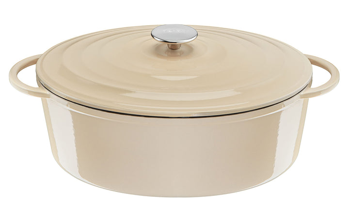 Tefal E25906 LOV Ovaler Bräter 34 cm | wiedergewonnenes Gusseisen | optimale Wärmespeicherung | für