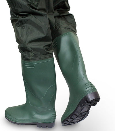 MS-Point Wathose Anglerhose Watstiefel Watt Fisch Teich Gummi PVC Nylon Gr. 40-47 38-40