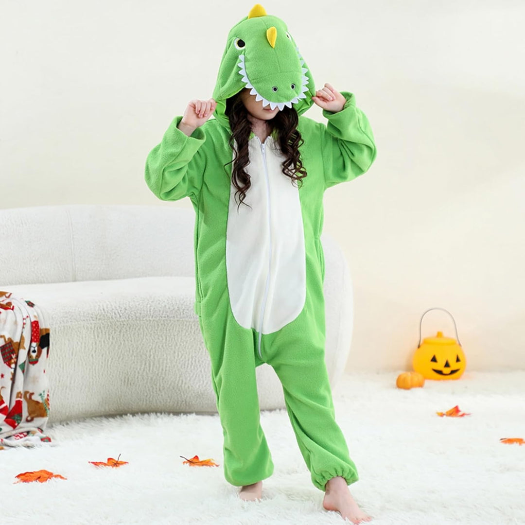 Kids Onesie Tier Suit Hooded Pyjamas Halloween Weihnachten Cosplay Kostüm für Jungen &amp; Mädchen 9-10