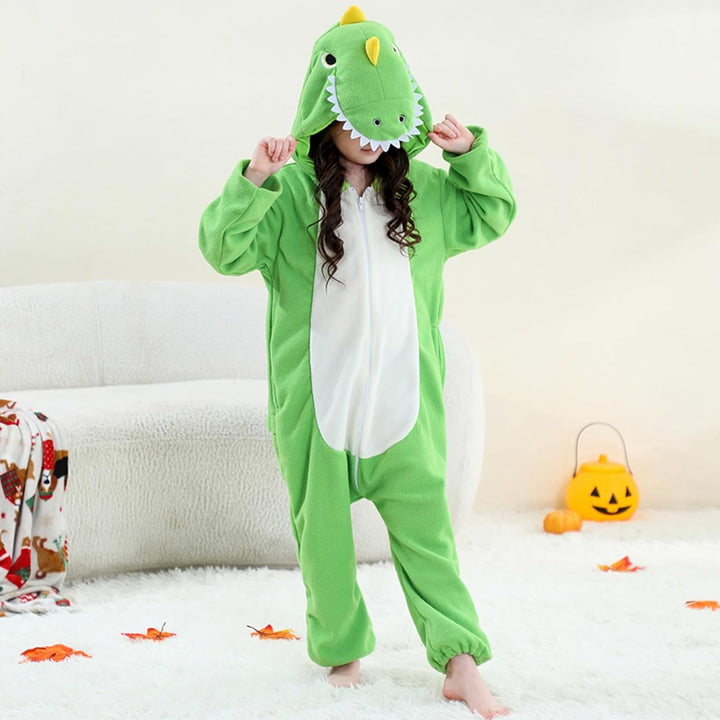 Kids Onesie Tier Suit Hooded Pyjamas Halloween Weihnachten Cosplay Kostüm für Jungen &amp; Mädchen 9-10