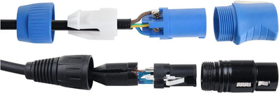 Pronomic Stage PPD-5 Hybridkabel Powerplug/DMX 10m (ideal zur Verkabelung von Lichteffekten & Bühnen