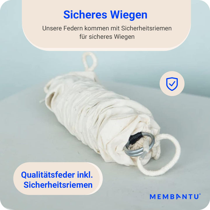 Membantu Babywiegen Feder für Federwiege (6-15 kg) | Schwingfeder Hängewiege Zubehör | Sanftes wiege