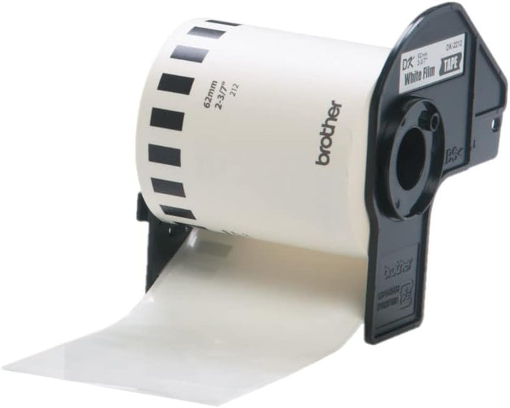 BROTHER DK22212 DK-22212 Endlos-Etiketten Film, 62 mm x 15,24 m Schwarz,weiss