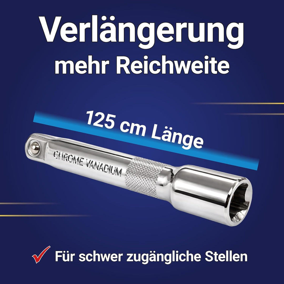 Bituxx® Drehmomentschlüssel Set 1/2" 40-210 Nm Ratsche Drehmoment Schlüssel inkl Felgenschutz Schlag