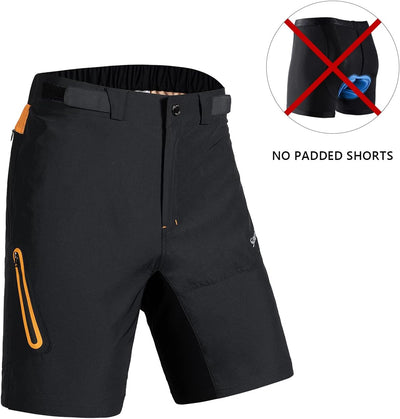 Santic Radhose Herren MTB Hose Herren Fahrradhose 3XL Schwarz, 3XL Schwarz