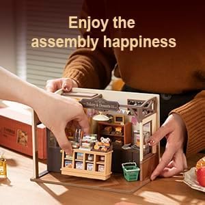 RoWood DIY Miniatur Haus Backhaus Puppenhaus | DIY Mini Holz Haus Modellbausatz | Bastelset Geburtst