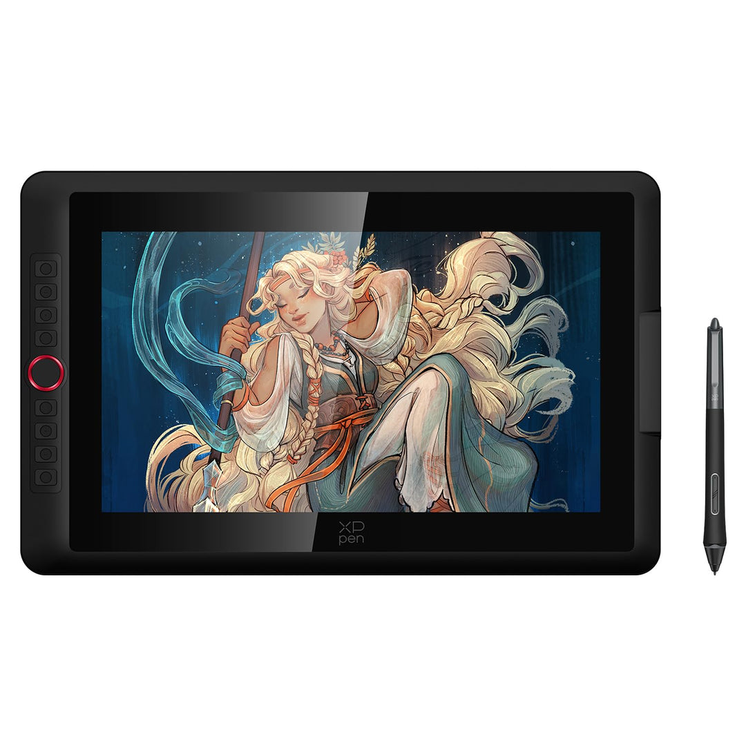 XPPen Artist 15.6 Pro V2 Grafiktablett mit Display, 15,4 Zoll Grafikdisplay mit 16K Druckstufen Stif