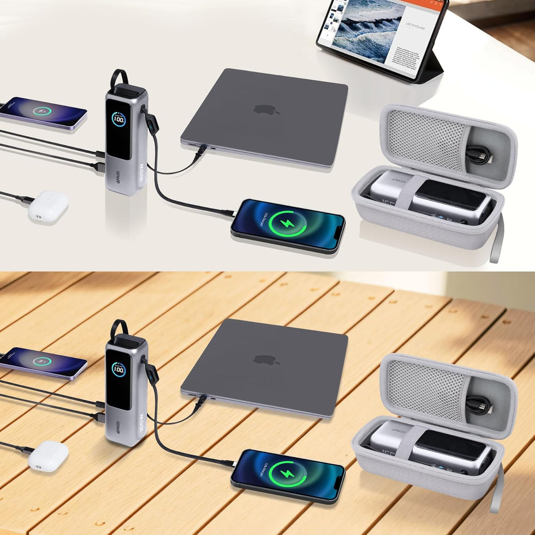 co2CREA Hart Tragbare Schutzhülle Etui Tasche für Anker Laptop Powerbank 25000mAh 165W Powerbank Tra