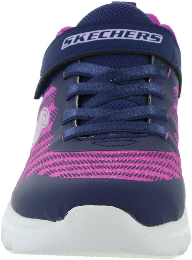 Skechers Mädchen 302478l Nvpk Sneaker, Navy Mesh Pink Trim