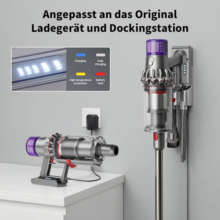 8000mAh für Dyson V10 Akku, Ersatzakku für Dyson V10 SV12, Kompatibel mit V10-Serie Animal Motorhead