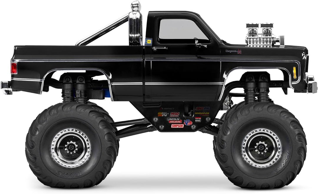 TRAXXAS TRX-4MT Chevy K10 schwarz 4x4 1/18 Monster-Truck RTR Brushed, mit Akku und USB Ladegerät