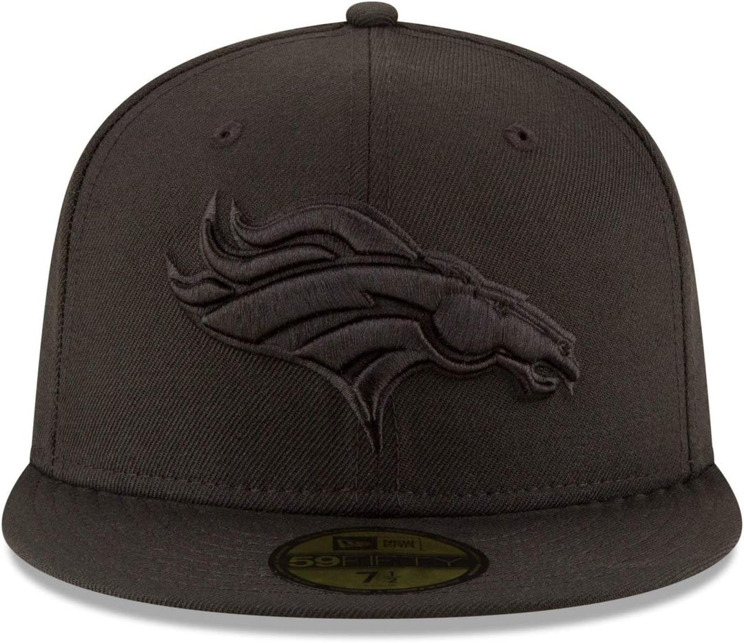 New Era Herren NFL Black on Black 59FIFTY Fitted Cap Tailliert 59 Schwarz, 59 Schwarz