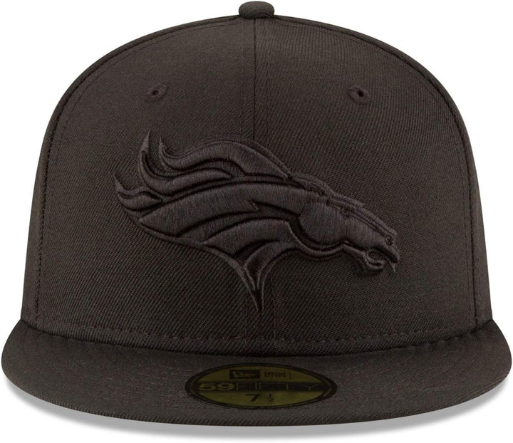 New Era Herren NFL Black on Black 59FIFTY Fitted Cap Tailliert 59 Schwarz, 59 Schwarz