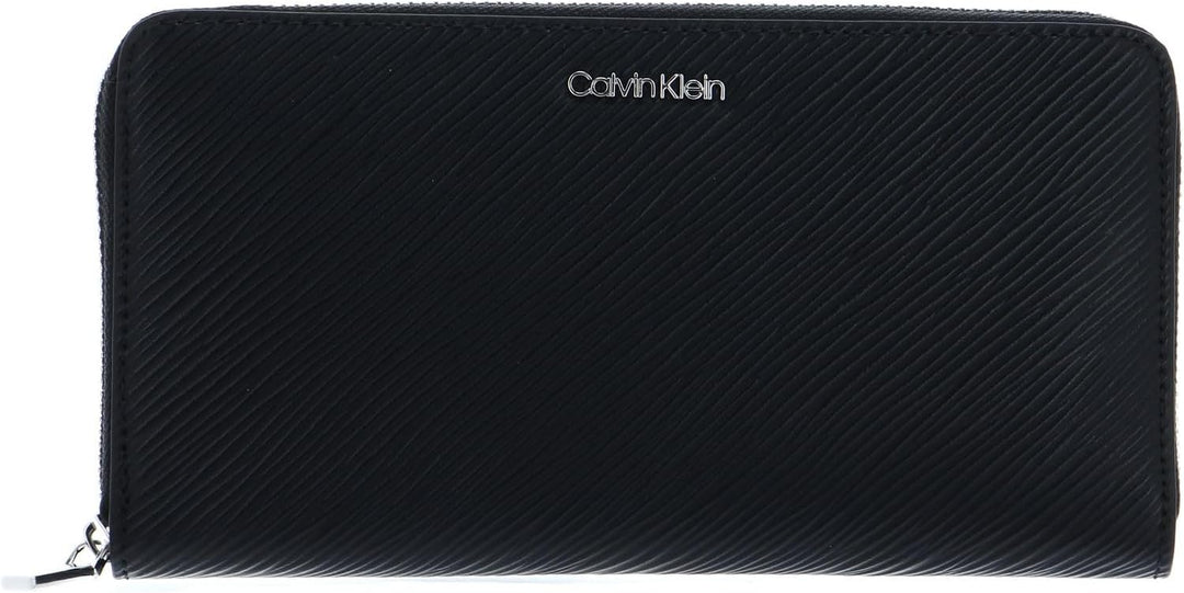 Calvin Klein Damen Elevated Za Wallet Lg Saff Geldbörsen, Ck Schwarz