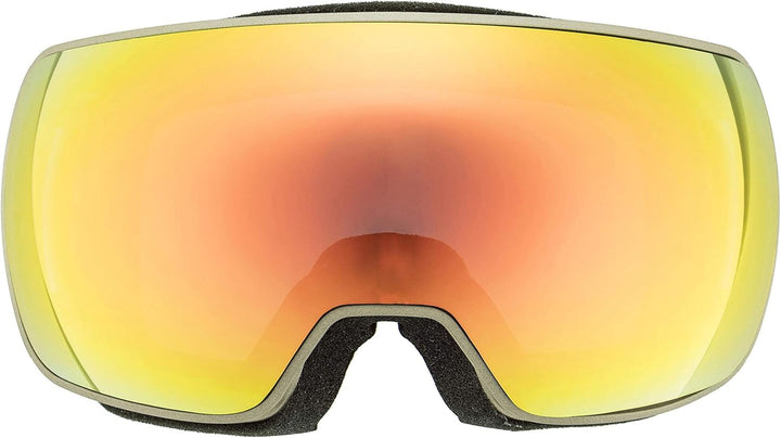 uvex Unisex Compact Fm Skibrille (1er Pack) Einheitsgrösse prosecco mat/orange-clear, Einheitsgrösse