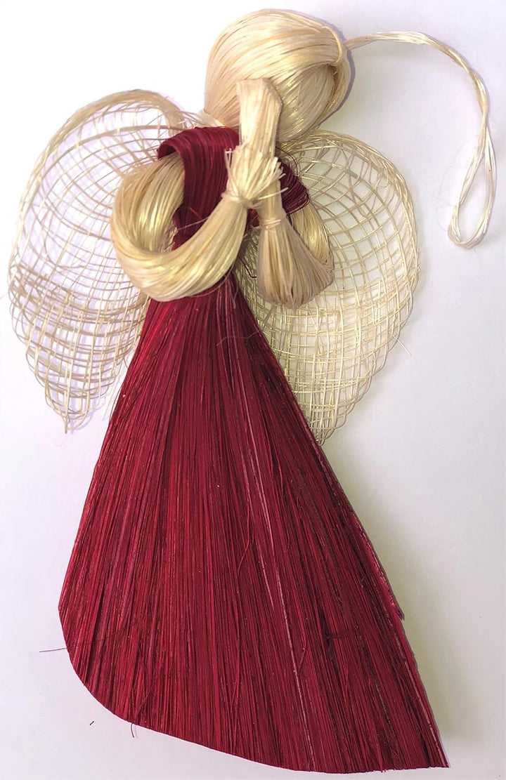 Rote Engel (10er Pack) zum aufhängen, Höhe 15 cm