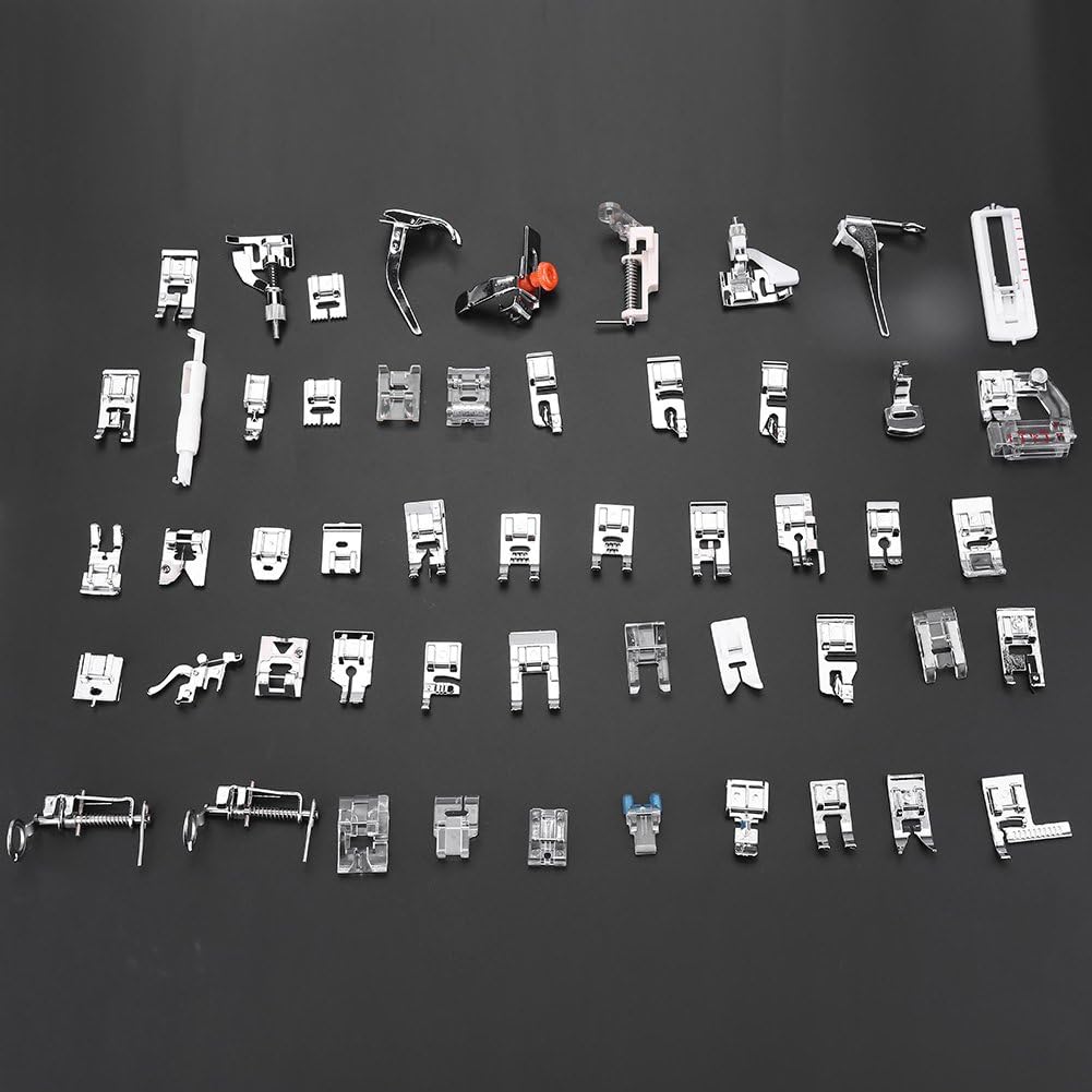 Zerodis 52 stücke Professionelle Nähfuss Set Haushalts Stitch Walking Fuss multifunktionale Nähmasch