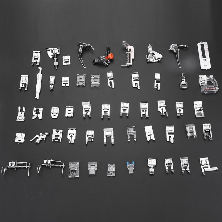 Zerodis 52 stücke Professionelle Nähfuss Set Haushalts Stitch Walking Fuss multifunktionale Nähmasch