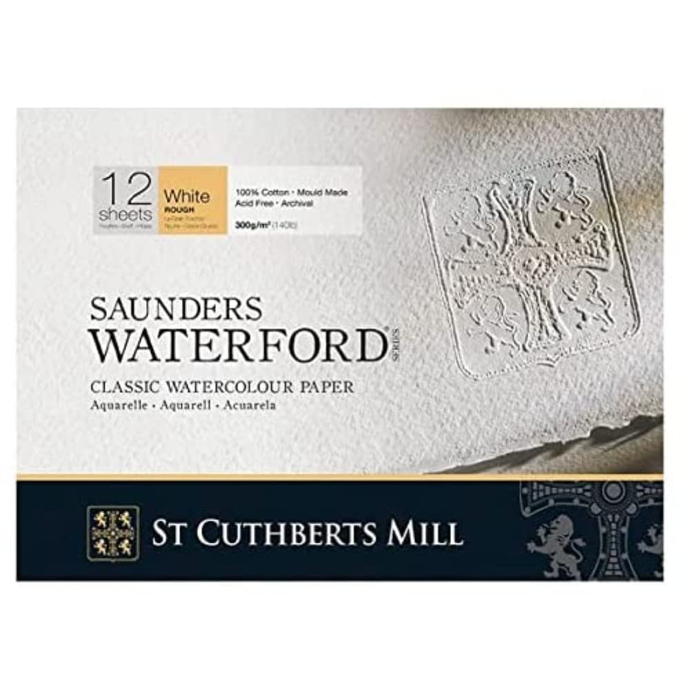 ST CUTHBERTS MILL Saunders Waterford, Aquarellpapier, Beere-Arts, Körnung Torchon, 300 g, 140 lb, Bl