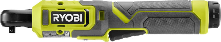 RYOBI 4 V USB-LITHIUM Akku-Ratschenschrauber RR14W4-0, 1/4 Zoll Vierkantaufnahme, ohne Akku und Lade