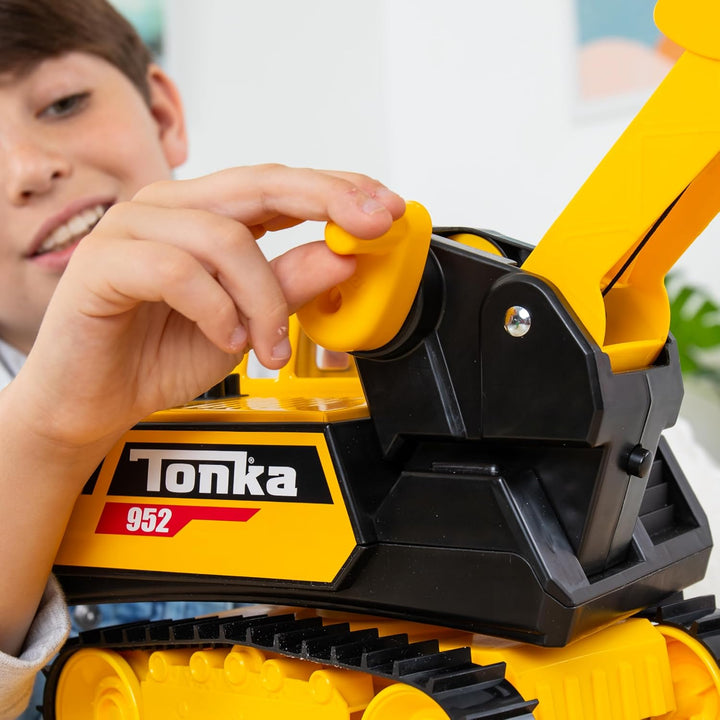 Tonka Stahl Abrissbirne, haltbare Konstruktion aus echtem Stahl, gelbes Abbruchspielzeug mit realist