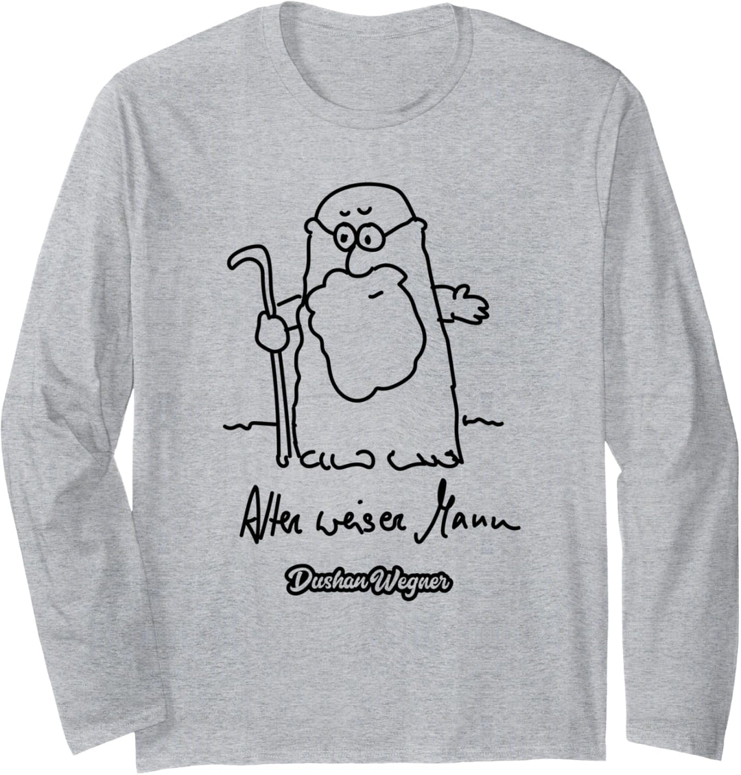 Alter weiser Mann Langarmshirt